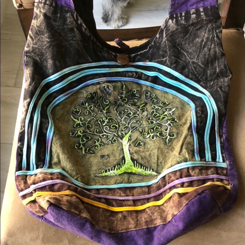 Tree of Life Shoulder Tote